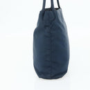 PRADA Tote Bag Nylon Navy Silver Auth 178825-4