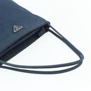PRADA Tote Bag Nylon Navy Silver Auth 178825-7