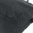 PRADA Hand Bag Nylon Black Silver Auth 178826A-10