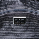 PRADA Hand Bag Nylon Black Silver Auth 178826A-16