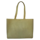 CHANEL Tote Bag Rubber Green Silver CC Auth 178827-2