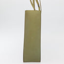 CHANEL Tote Bag Rubber Green Silver CC Auth 178827-4