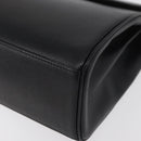 MORABITO Hand Bag Leather Black Gold Auth 178828A-15