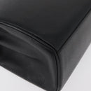 MORABITO Hand Bag Leather Black Gold Auth 178828A-16