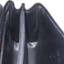 MORABITO Hand Bag Leather Black Gold Auth 178828A-21