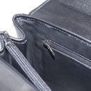 MORABITO Hand Bag Leather Black Gold Auth 178828A-25