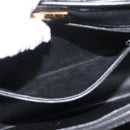 MORABITO Hand Bag Leather Black Gold Auth 178828A-26
