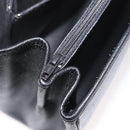 MORABITO Hand Bag Leather Black Gold Auth 178828A-27