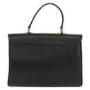 MORABITO Hand Bag Leather Black Gold Auth 178828A-2