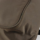 PRADA Schultertasche Nylon Beige Silber Auth 178834A-17