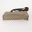 GUCCI GG Supreme Web Sherry Line Tote Bag PVC 4 Set Beige Brown Auth 178835-12