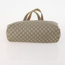GUCCI GG Supreme Web Sherry Line Tote Bag PVC 4 Set Beige Brown Auth 178835-25