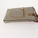 GUCCI GG Supreme GG Plus Web Sherry Line Bag PVC 4 Set Beige Ivory Auth 178836-11
