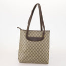 GUCCI GG Supreme GG Plus Web Sherry Line Bag PVC 4 Set Beige Ivory Auth 178836-18