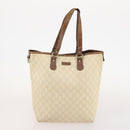 GUCCI GG Supreme GG Plus Web Sherry Line Bag PVC 4 Set Beige Ivory Auth 178836-23