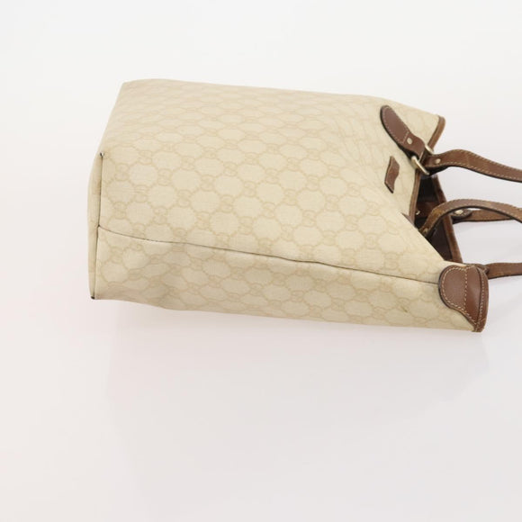 GUCCI GG Supreme GG Plus Web Sherry Line Bag PVC 4 Set Beige Ivory Auth 178836