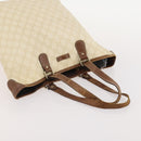 GUCCI GG Supreme GG Plus Web Sherry Line Bag PVC 4 Set Beige Ivory Auth 178836-26