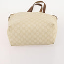 GUCCI GG Supreme GG Plus Web Sherry Line Bag PVC 4 Set Beige Ivory Auth 178836-27