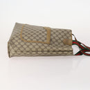 GUCCI GG Supreme GG Plus Web Sherry Line Bag PVC 4 Set Beige Ivory Auth 178836-4