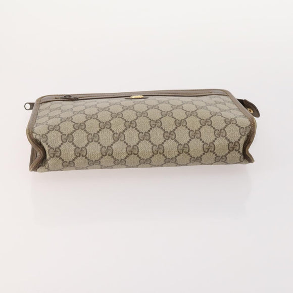 GUCCI GG Supreme Micro GG Supreme Bag PVC 5 Set Beige Navy Auth 178838