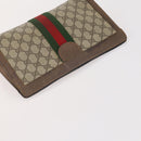 GUCCI GG Supreme Micro GG Supreme Bag PVC 5 Set Beige Navy Auth 178838-14