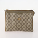 GUCCI GG Supreme Micro GG Supreme Bag PVC 5 Set Beige Navy Auth 178838-2
