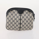 GUCCI GG Supreme Micro GG Supreme Bag PVC 5 Set Beige Navy Auth 178838-23