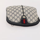 GUCCI GG Supreme Micro GG Supreme Bag PVC 5 Set Beige Navy Auth 178838-24