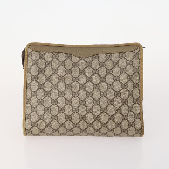GUCCI GG Supreme Micro GG Supreme Bag PVC 5 Set Beige Navy Auth 178838