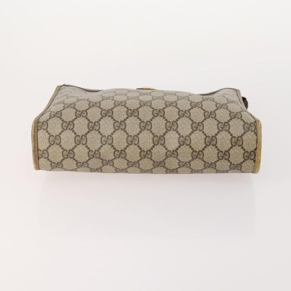 GUCCI GG Supreme Micro GG Supreme Bag PVC 5 Set Beige Navy Auth 178838