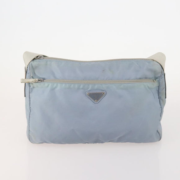 PRADA Shoulder Bag Nylon 5 Set Black Light Blue Navy Auth 178839