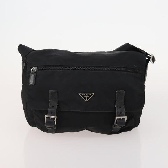 PRADA Shoulder Bag Nylon 5 Set Black Light Blue Navy Auth 178839
