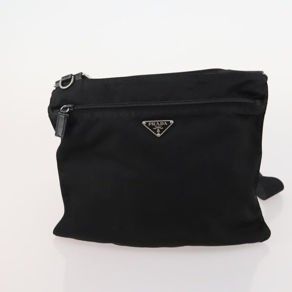 PRADA Shoulder Bag Nylon 5 Set Black Light Blue Navy Auth 178839