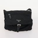 PRADA Hand Bag Nylon 4 Set Black Silver Green Auth 178840-20