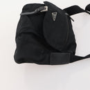 PRADA Hand Bag Nylon 4 Set Black Silver Green Auth 178840-22