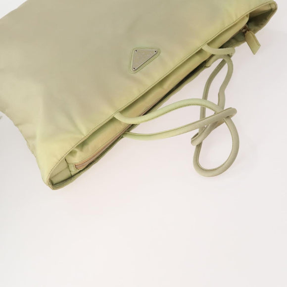 PRADA Hand Bag Nylon 4 Set Black Silver Green Auth 178840