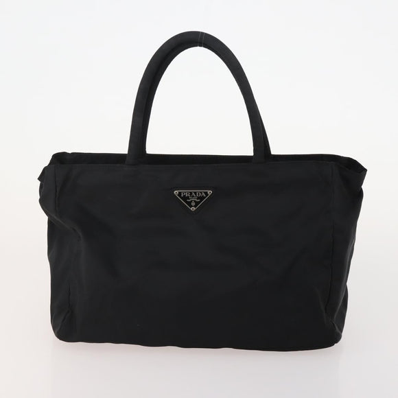 PRADA Hand Bag Nylon 4 Set Black Silver Green Auth 178840