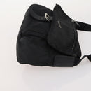 PRADA Shoulder Bag Nylon 4 Set Black Khaki Auth 178841-16