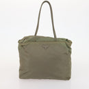 PRADA Shoulder Bag Nylon 4 Set Black Khaki Auth 178841-20