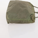 PRADA Shoulder Bag Nylon 4 Set Black Khaki Auth 178841-22