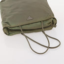 PRADA Shoulder Bag Nylon 4 Set Black Khaki Auth 178841-23