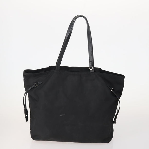 PRADA Shoulder Bag Nylon 4 Set Black Khaki Auth 178841