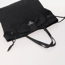 PRADA Shoulder Bag Nylon 4 Set Black Khaki Auth 178841-5