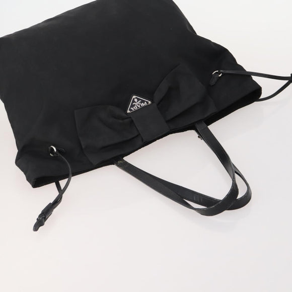 PRADA Shoulder Bag Nylon 4 Set Black Khaki Auth 178841