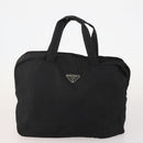 PRADA Shoulder Bag Nylon 4 Set Black Khaki Auth 178841-8