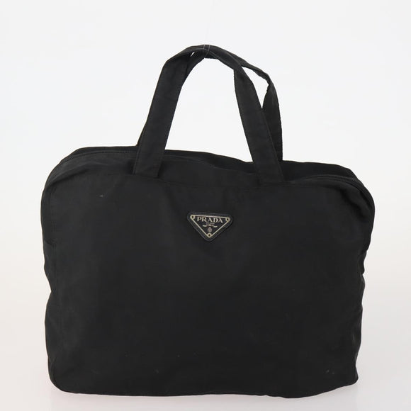 PRADA Shoulder Bag Nylon 4 Set Black Khaki Auth 178841