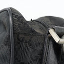 GUCCI GG Canvas Shoulder Bag Black Silver 019 0375 Auth 178842-9