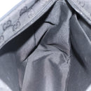 GUCCI GG Canvas Shoulder Bag Black Silver 019 0375 Auth 178842-21