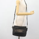 GUCCI GG Canvas Shoulder Bag Black Silver 019 0375 Auth 178842-24