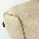 GUCCI GG Supreme Sherry Line Boston Bag PVC Beige Gold 189895 Auth 178843-16